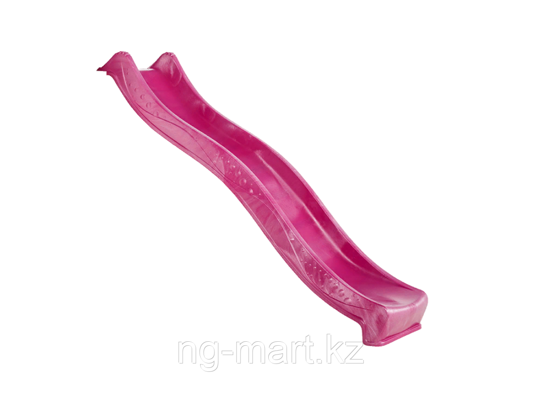 Скат для горки длина 2,196м высота 1,2м пластик YULVO розовый
