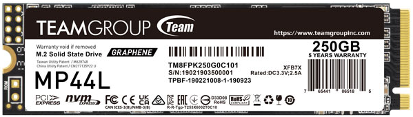 Твердотельный накопитель 250GB SSD TeamGroup MP44L TM8FPK250G0C101 - фото 1 - id-p112534374