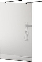 Перегородка душевая CEZARES LIBERTA-L-2-115-C-NERO 115х195 см, стекло прозрачное, профиль черный