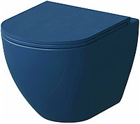 Унитаз подвесной Grossman GR-4455BLMS сиденье с микролифтом, матовый синий