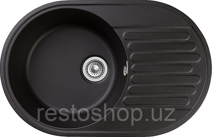 Кухонная мойка GranFest Quarz GF-Z18 черный - фото 1 - id-p112309990