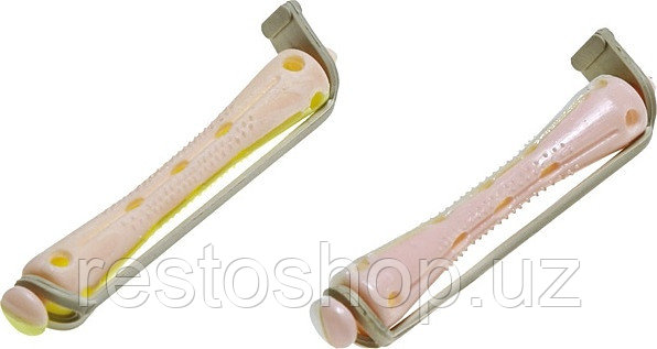Коклюшки Sibel 4500349, 12 шт., 6,5 мм, короткие бело-розовые - фото 1 - id-p112343854
