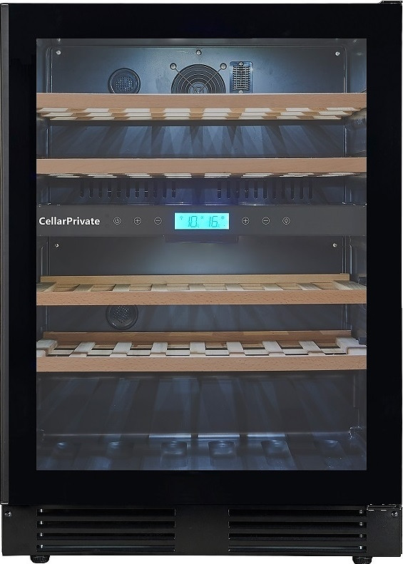Винный шкаф Cellar Private CP043-2TBH черная дверь со скрытой рукояткой - фото 1 - id-p112546684