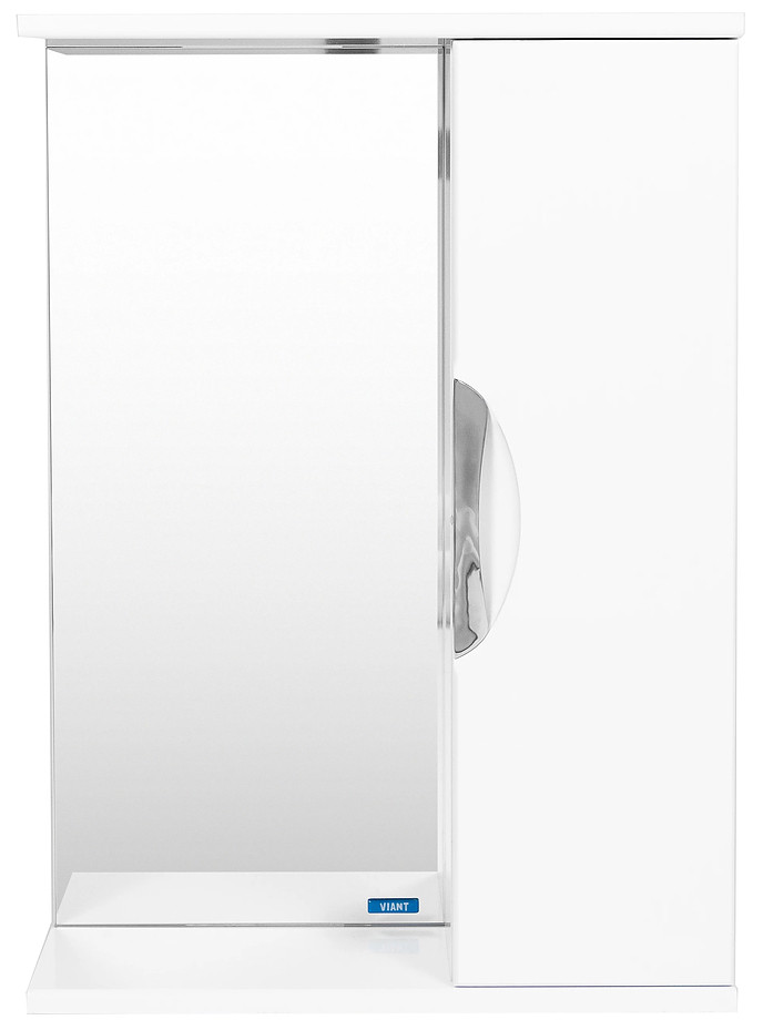 Шкаф зеркальный VIANT "Барселона" 60х70 см, белый