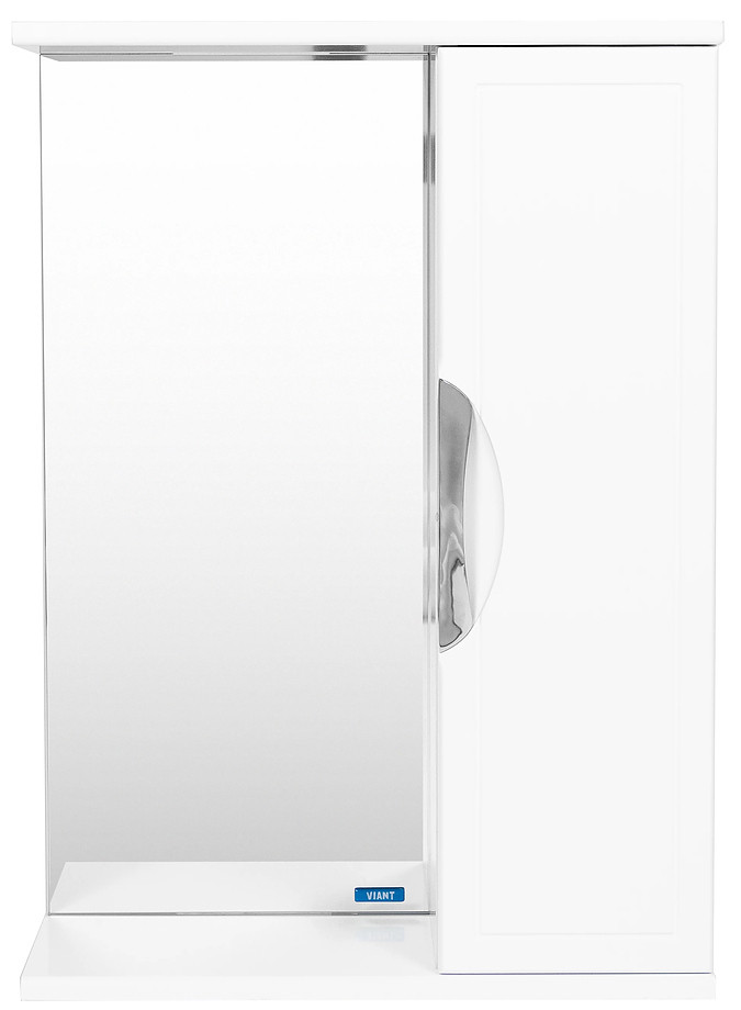 Шкаф зеркальный VIANT "Лима" 50х70 см, белый