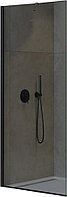 Перегородка душевая CEZARES LIBERTA-L-1-TB-90-GR-NERO 90х195 см, стекло графит, профиль черный