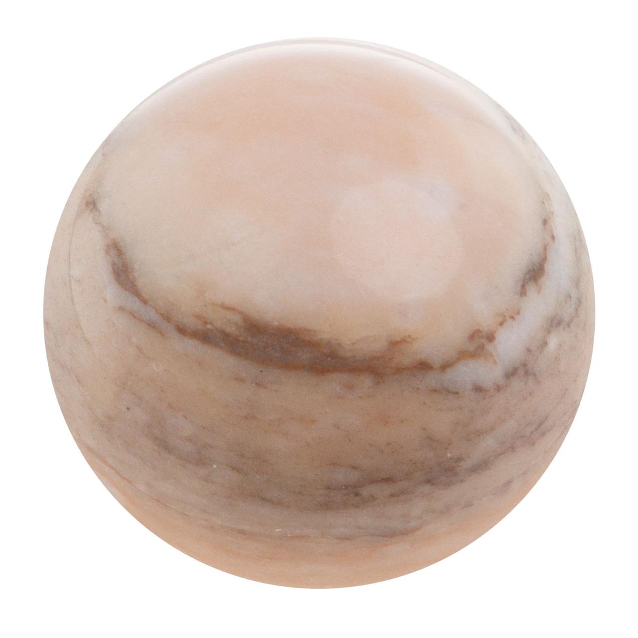 Шар из газганского мрамора 3,5 см / шар декоративный / шар для медитаций / каменный шарик / сувенир из камня - фото 1 - id-p112552591