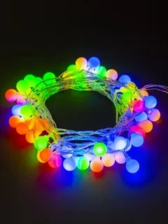 Гирлянда светодиодная "Шарики" 50LED, 5м, 8 режимов, многоцвет., прозр. шнур, 250 В, TDM - фото 1 - id-p58088110