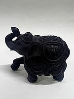 Статуетка слоник, черный, высота 10см