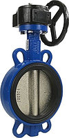 Затвор дисковый поворотный Benarmo 107-4932 (EURO), PN 1,6 МПа, ДУ 250, межфланцевый чугунный, с редуктором