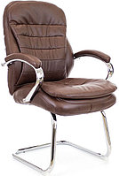 Кресло для посетителей Everprof Valencia CF экокожа, коричневое