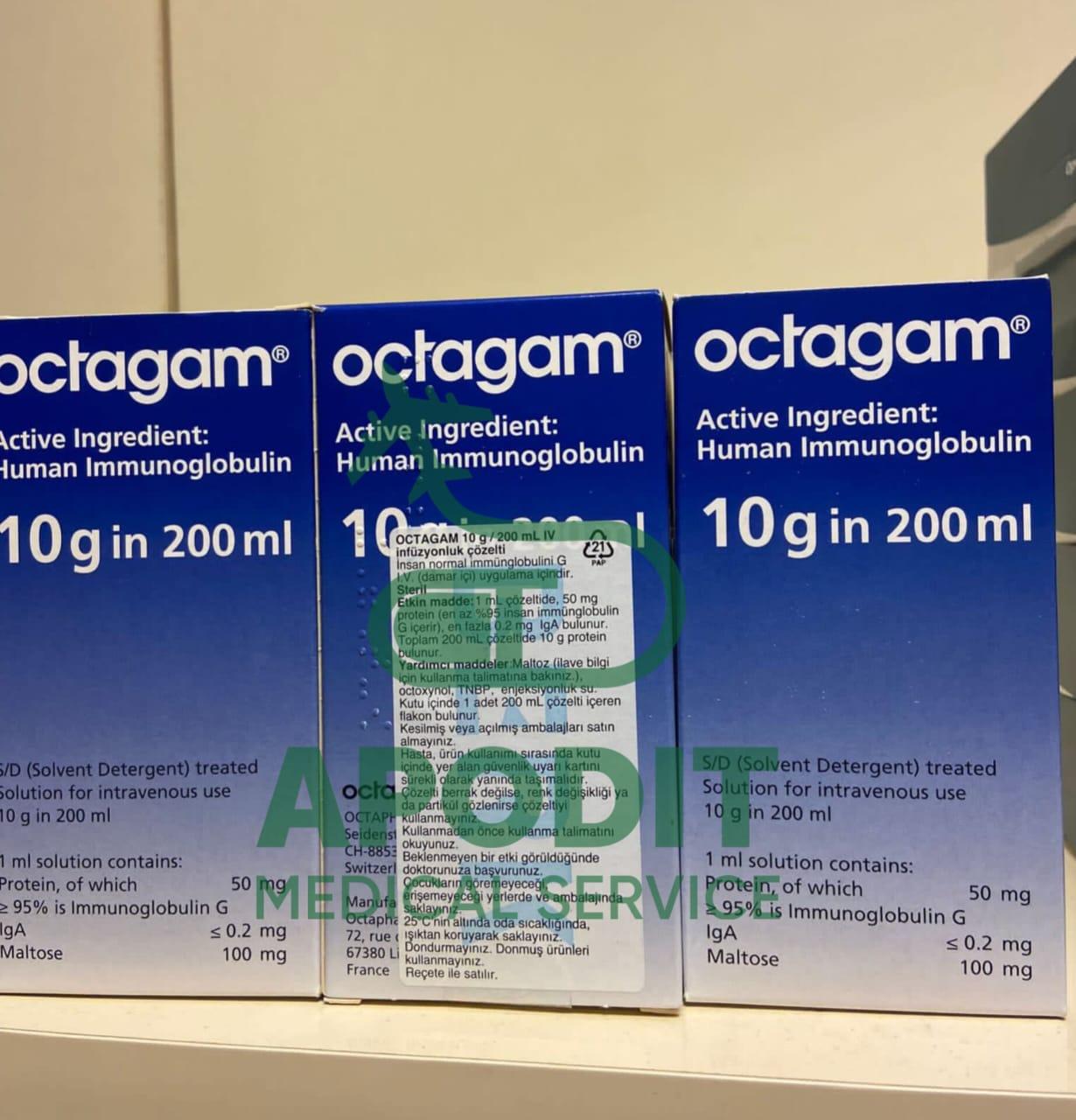 Октагам Octagam 10 г 200 мл иммуноглобулин человека нормальный - фото 1 - id-p110897855