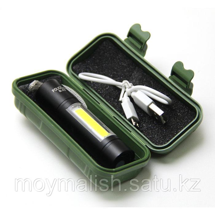 Ручной светодиодный фонарь BL-511 USB XPE COP-880000W с ударопрочным корпусом и USB зарядкой - фото 5 - id-p112580346