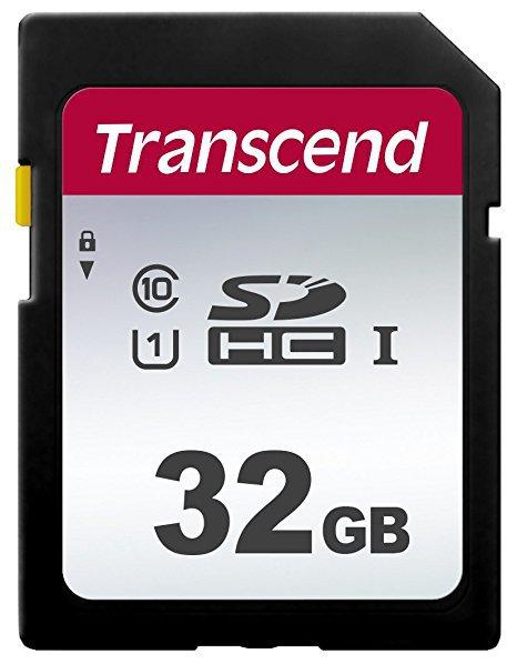 Карта памяти SD 32GB Class 10 U1 Transcend TS32GSDC300S - фото 1 - id-p112580822