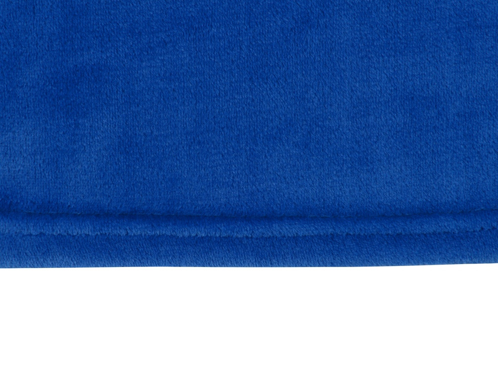 Плед флисовый Natty из переработанного пластика с новогодней биркой, синий - фото 5 - id-p112582433