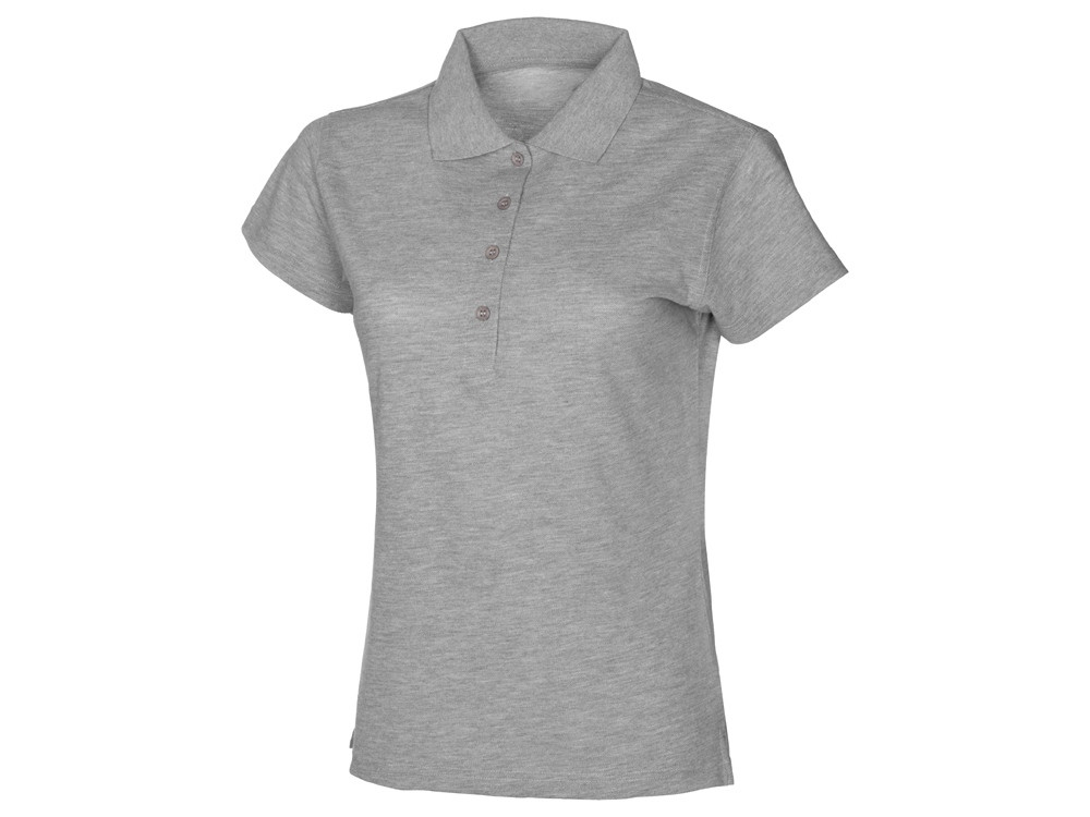 Рубашка поло First 2.0 женская, серый меланж - фото 1 - id-p112582451