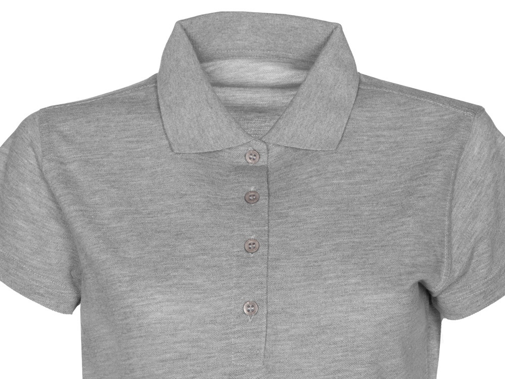 Рубашка поло First 2.0 женская, серый меланж - фото 5 - id-p112582451