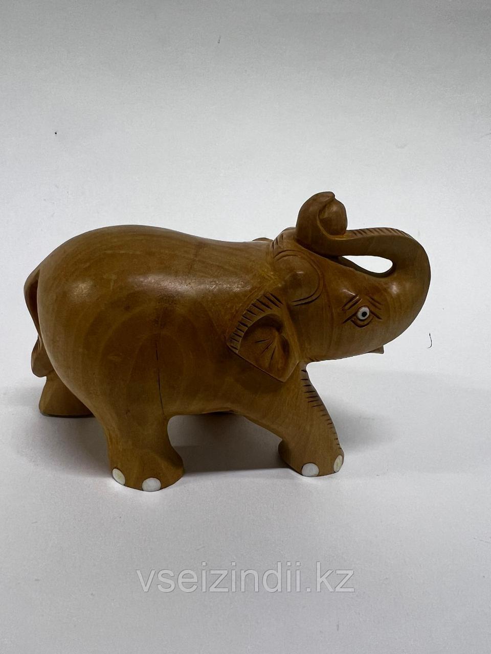 Статуэтка слоник, деревянная, 7,5см, фото 1