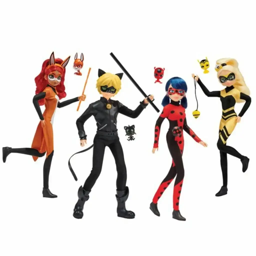 Набор из 4 кукол Miraculous Леди баг с эксклюзивной куклой Божья коровка