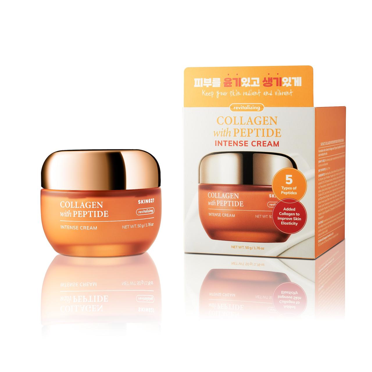 Крем для лица SKIN627 COLLAGEN with PEPTIDE INTENSE CREAM Коллаген и Пептид 50 мл