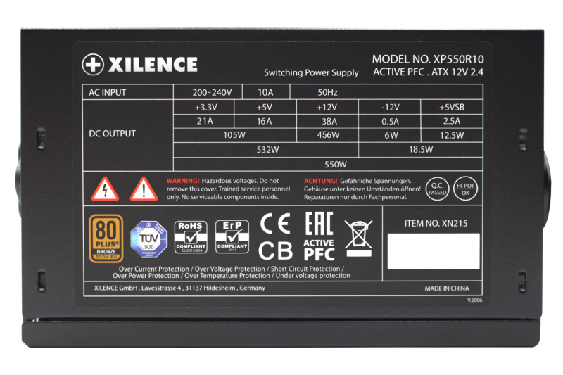 Блок питания Xilence Gaming series XN215 550W [XP550R10] - фото 3 - id-p112586984