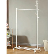 Напольная вешалка на колесиках LG-2302 цвет белый, фото 3