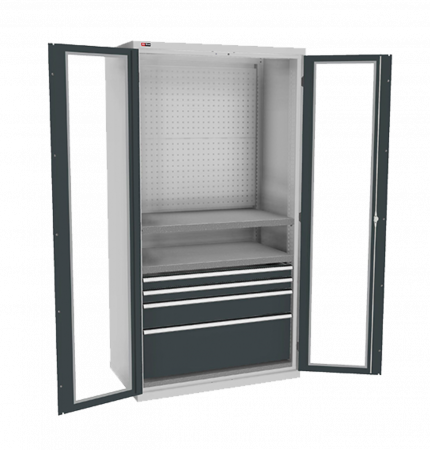 Шкаф инструментальный RAYAN ВС-055-02 с дверьми с окнами - фото 1 - id-p112591542