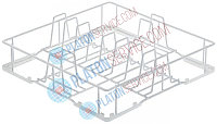 Кассета для мытья тарелок Д 370мм Ш 370мм В 100мм тарелки 10 ø тарелки 250мм