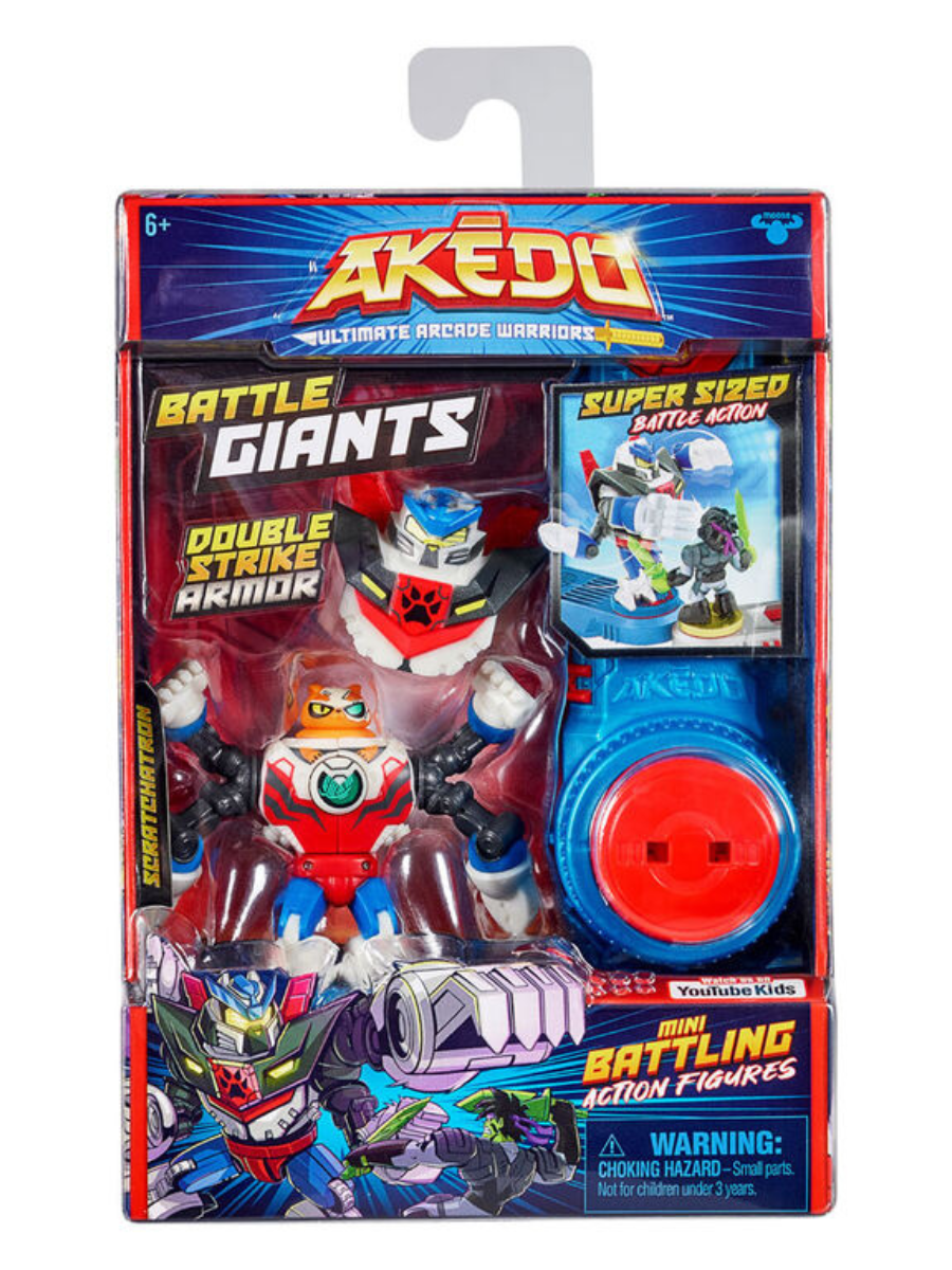 Мини-фигурка Akedo Ultimate Arcade Warriors Battle Giants Scratch-Atron - фото 1 - id-p112592918