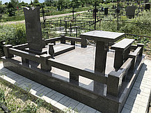 Гранитный комплекс из коричневого гранита, фото 3