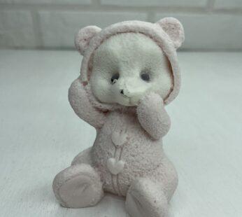 Декор для торта - Серьезный медведь в розовом комбинезоне, 12 см. - фото 1 - id-p112593699