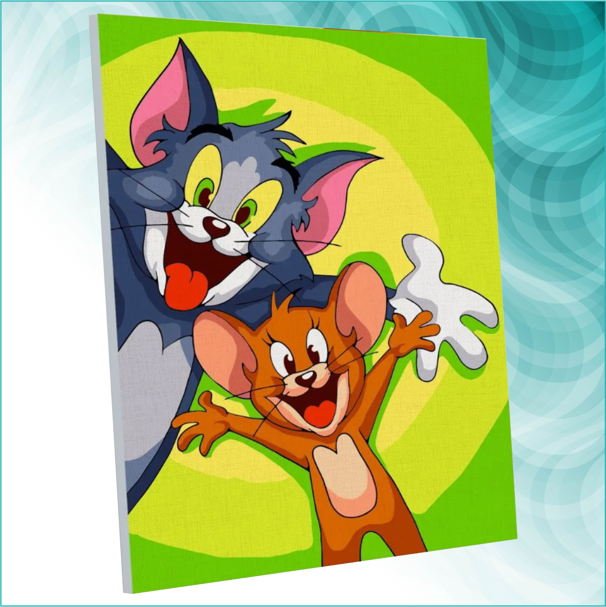 Картина по номерам "Том и Джерри" (15х21)