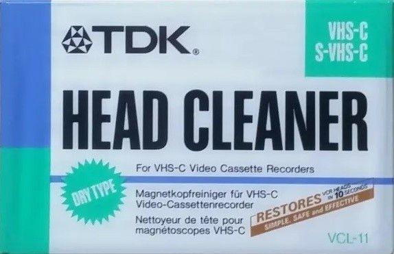 VHS-C Чистящая кассета VHS-C TDK VCL-11 - фото 1 - id-p112595531