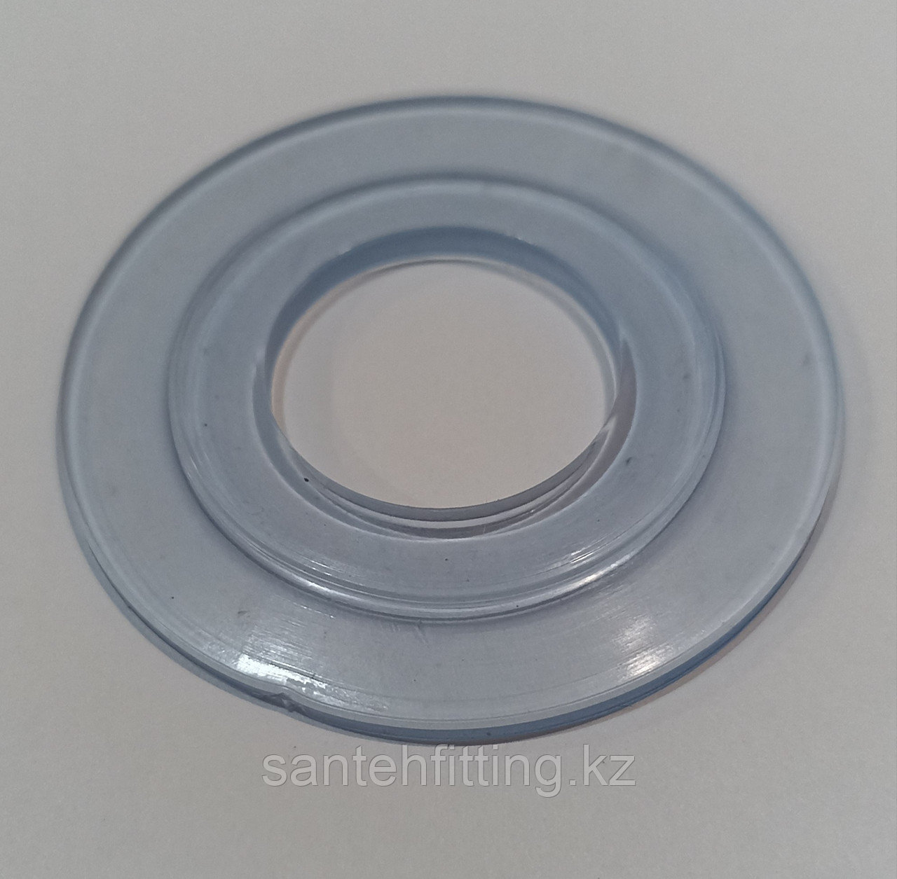 Запчасти для унитаза груша прозрачная плоская силикон d.61*27мм C30C *, фото 1