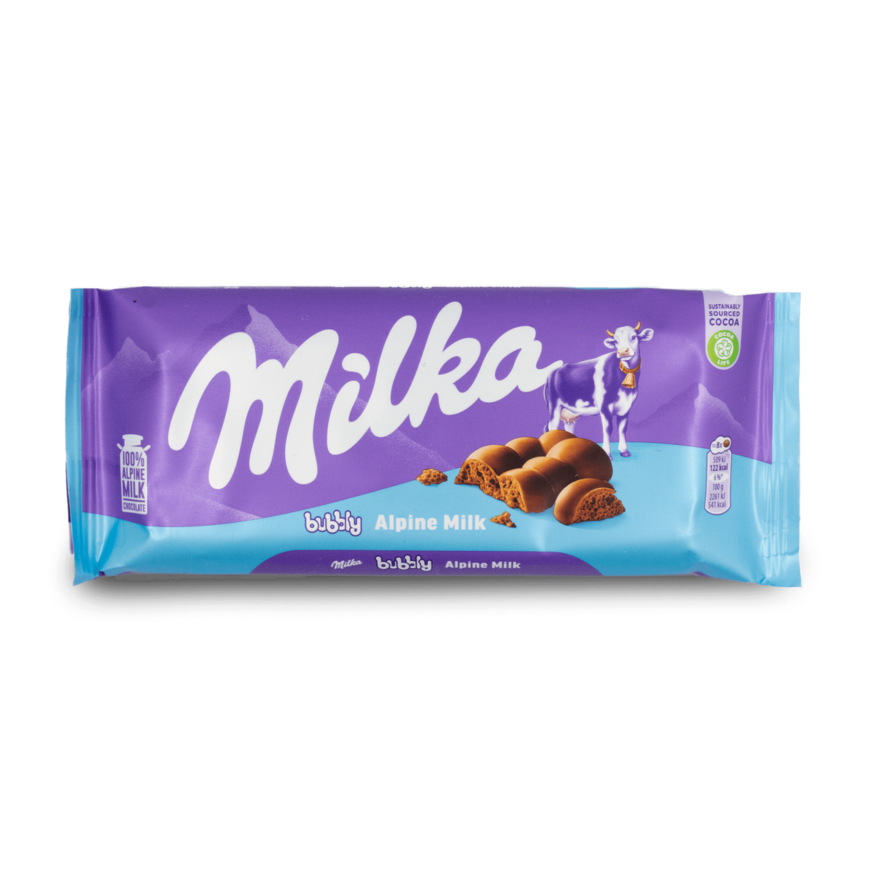 MILKA Bubbly Milk 90гр (14шт-упак)