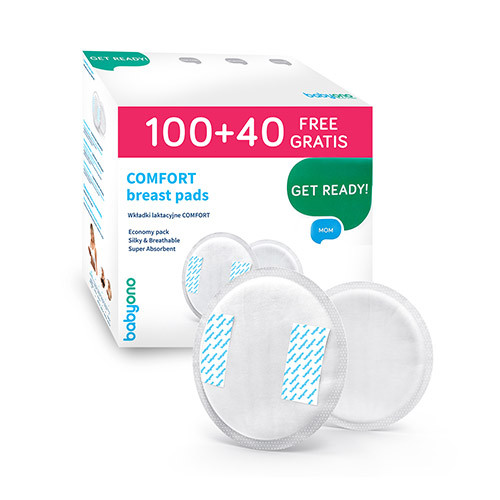 Вкладыши для груди COMFORT 140 шт в индивидуальной упаковке BabyOno, фото 1