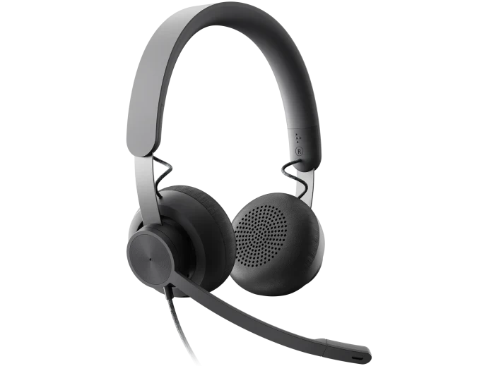 Logitech 981-000870 Гарнитура проводная Zone Wired Teams, USB-C, адаптер USB-A