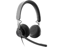 Logitech 981-000870 Гарнитура проводная Zone Wired Teams, USB-C, адаптер USB-A