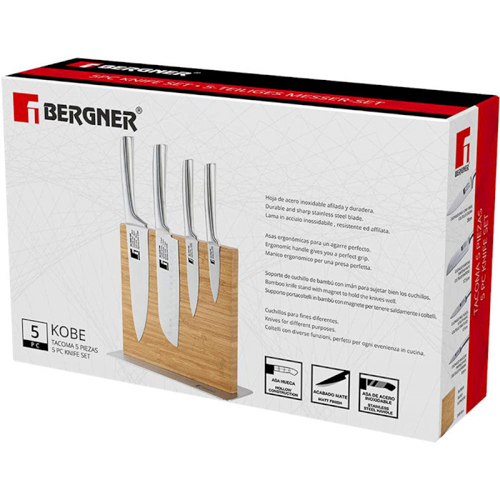 Набор ножей Bergner Kobe BG BG-39300-MM 5pc - фото 1 - id-p112625654