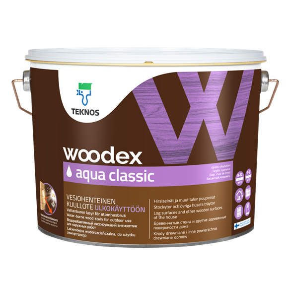WOODEX AQUA CLASSIC Лессирующий антисептик 0,9 л - фото 1 - id-p112625826