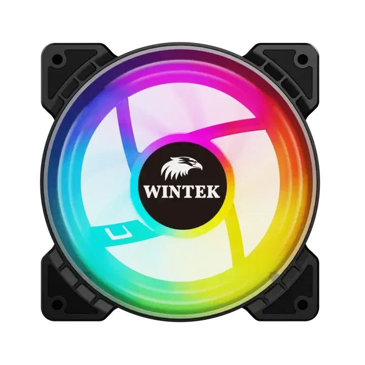 Вентилятор для корпуса Wintek M6-B-12 ARGB, 12 см, 6 pin - фото 1 - id-p112628862