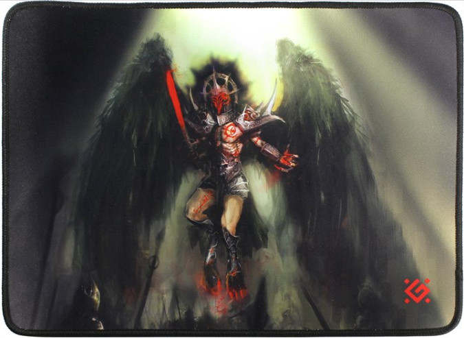 Коврик для мышки игровой Defender Angel of Death M 360x270x3 мм, ткань+резина - фото 1 - id-p112628937