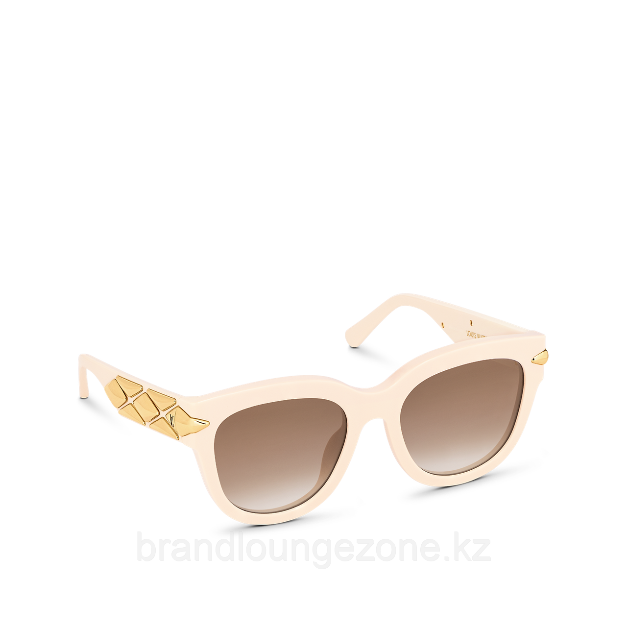 Женские солнцезащитные очки GO14 Round, кремового цвета - фото 2 - id-p112629093
