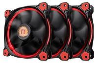 Вентилятор для корпуса Thermaltake Riing 12 LED Radiator Fan Red 3 Pack, CL-F055-PL12RE-A