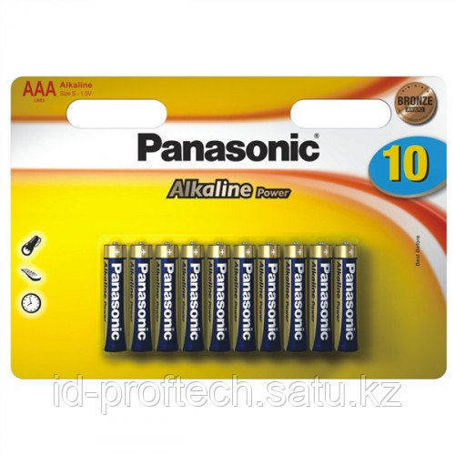 Батарейка щелочная PANASONIC Alkaline Power AAA-10B - - фото 1 - id-p112629946