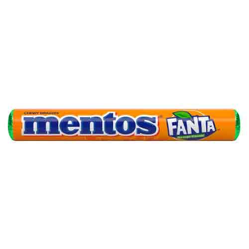 Жев.конфеты Mentos Fanta вкус апельсина 29,7 гр (32 шт в упак)