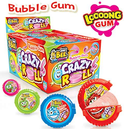 Жеват.резинка "Сумасшедшая Рулетка" \ Bubble Gum Crazy Roll Johny Bee 15гр (24шт  в упаковке)