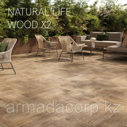 Natural Life Wood(Нл-Вуд) X2 - жизнь в гармонии с природой, уличный керамогранит под дерево