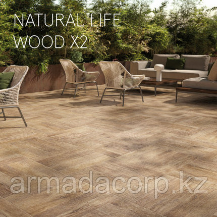 Natural Life Wood(Нл-Вуд) X2 - жизнь в гармонии с природой, уличный керамогранит под дерево, фото 1