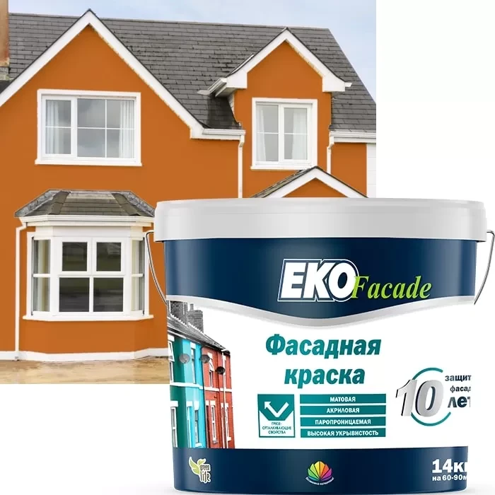 Eko Facade (Эко Фасад), фасадная краска, база С 5 кг - фото 1 - id-p112630244